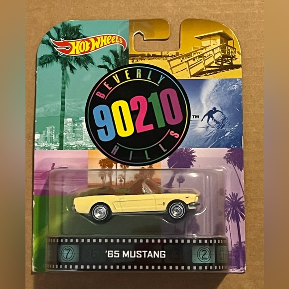 Hot Wheels Other - Beverly Hills 90210 Hot Wheels 2014 65 Mustang Collector Toy Car Figure